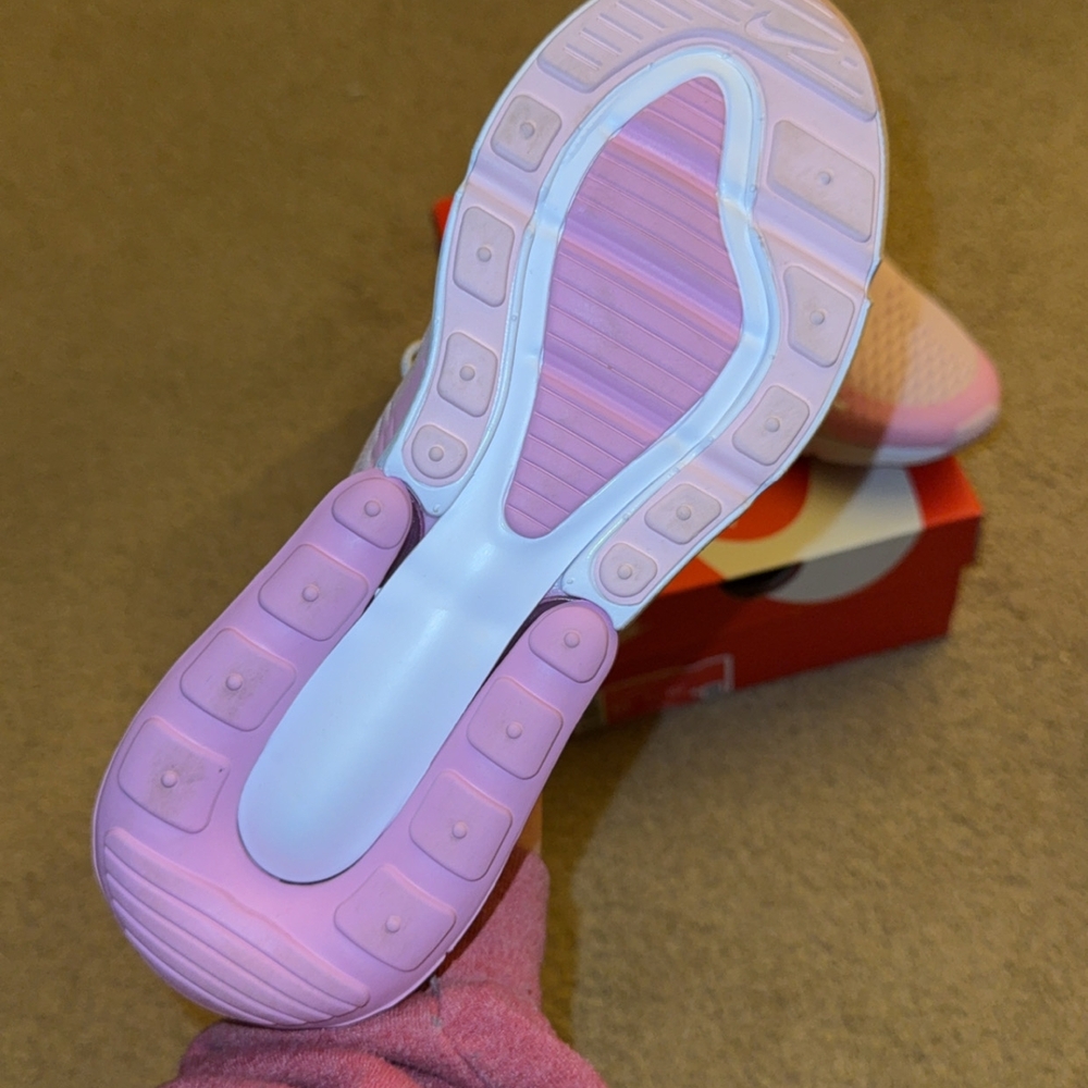 Nike Women's Air Max 270 Pink Sneakers - Picture 6 of 6
